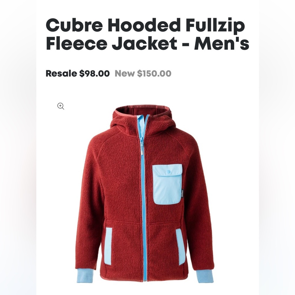 Cotopaxi M's Cubre Full-Zip Fleece Hooded Jacket